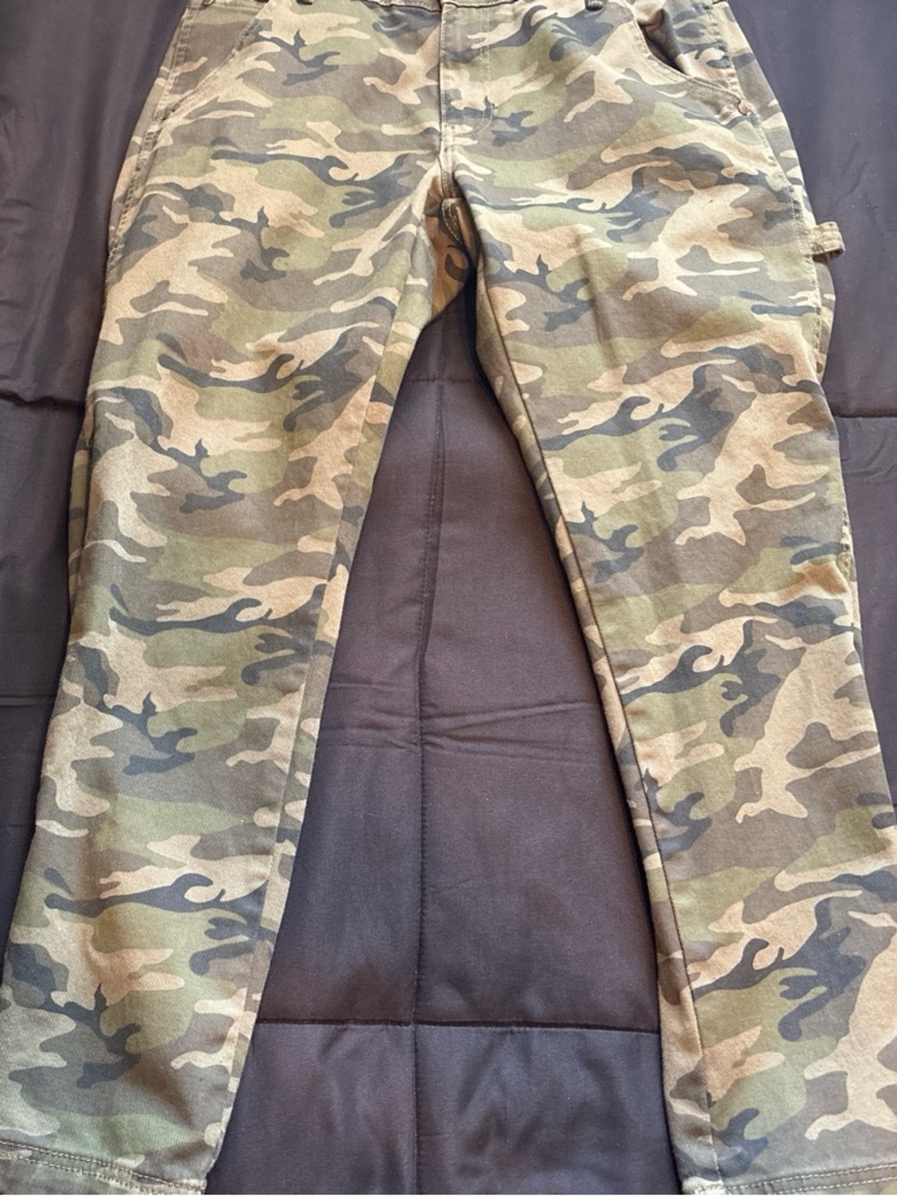 Stanley Men's Camo Cargo Pants in Green and Brown